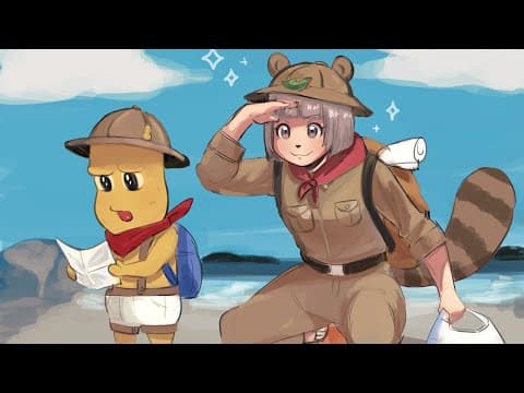 【生放送】コラボ祭りを経て、無人島から帰ってきた狸と豆。