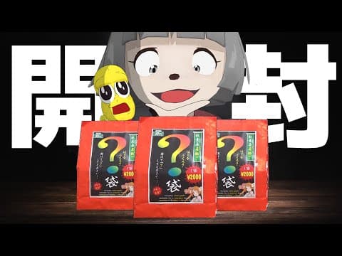 【？袋】謎に包まれた福袋を3つ開封します！
