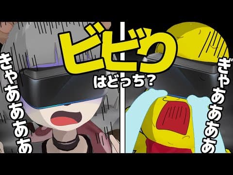 【決戦】ぽこピーは結局、どっちがビビりなの？？【VRホラー the visitor】