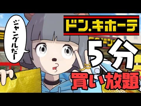 【何買う？】マイルドヤンキーにドンキで5分買い放題させてみた結果…。