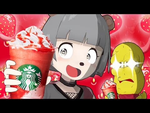 【新発売】スタバの新作イチゴフラペチーノを買いに行かせたぞ！