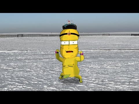 はだかモコピ in モンゴル