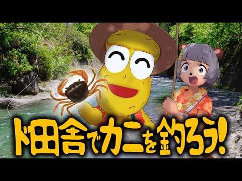 【調査】30分でカニは何匹釣れる？ド田舎でカニ釣りするぞ！！！